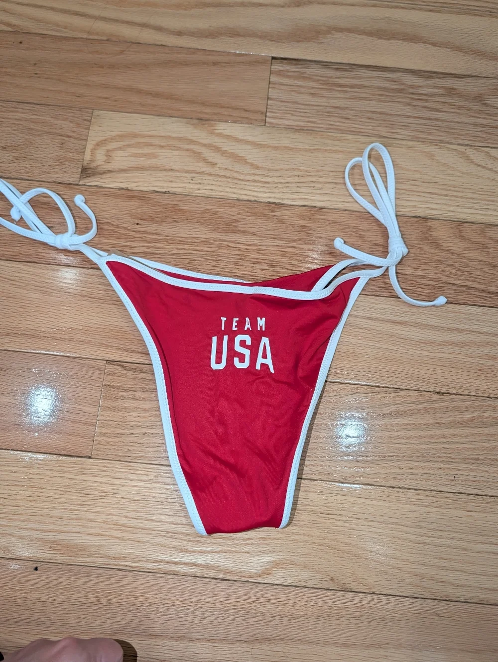 BB6. NWT SKIMS OLYMPIC TEAM USA SWIM DIPPED TIE BOTTOM